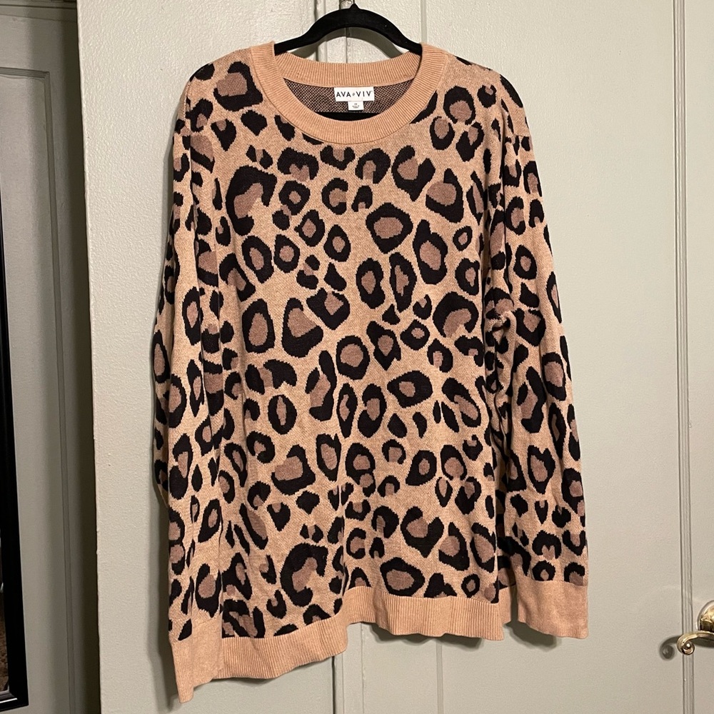 🐾Cheetah Print Sweater